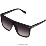 anochecer 666Z8T552 negro/humo polarizado hombres Quay - Imagen 2