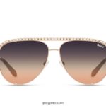 bling clave alta 666Z8T880 rosa dorada/negra se desvanece mujer Quay