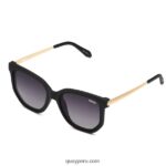 carrera de cafe 666Z8T600 negro/humo polarizado hombres Quay - Imagen 2