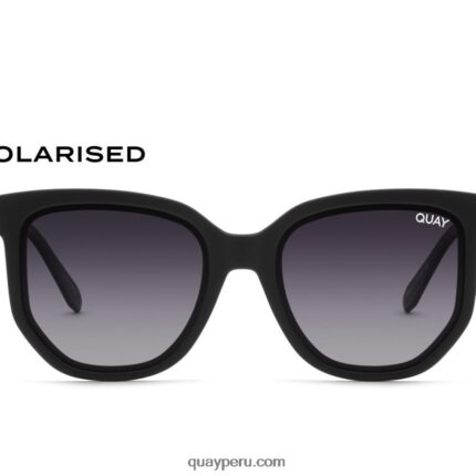 carrera de cafe 666Z8T600 negro/humo polarizado hombres Quay