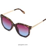 carrera de café extra grande 666Z8T1055 tortuga/azul violetaQuay - Imagen 2