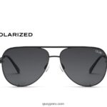 clave alta 666Z8T157 negro/humo polarizado hombres Quay