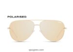 clave alta 666Z8T513 oro/oro polarizado mujer Quay