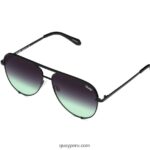 clave alta 666Z8T516 menta negra/negra se desvanece mujer Quay - Imagen 2