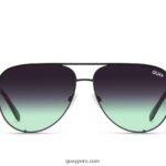 clave alta 666Z8T516 menta negra/negra se desvanece mujer Quay