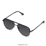 clave alta 666Z8T589 negro/humo polarizado hombres Quay - Imagen 2