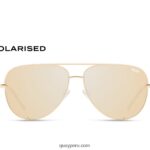 clave alta 666Z8T590 oro/oro polarizado hombres Quay