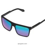déjalo correr 666Z8T558 negro mate/azul marino polarizado hombres Quay - Imagen 2