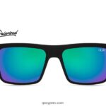déjalo correr 666Z8T558 negro mate/azul marino polarizado hombres Quay