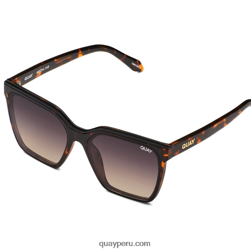elevar a mismo nivel 666Z8T25 tortuga/smoke taupe polarizado mujer Quay - Imagen 2