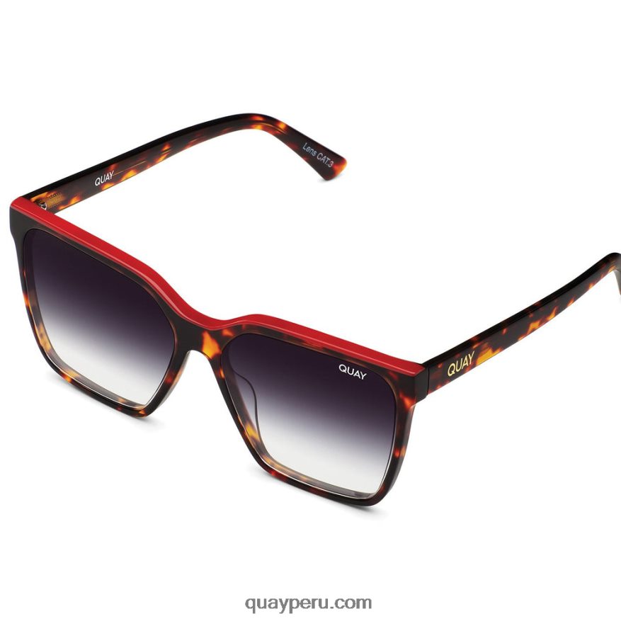 elevar a mismo nivel 666Z8T27 rojo tortuga/descolorido mujer Quay - Imagen 2