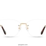 envíalo sin montura rx 666Z8T361 oro/transparente rxQuay
